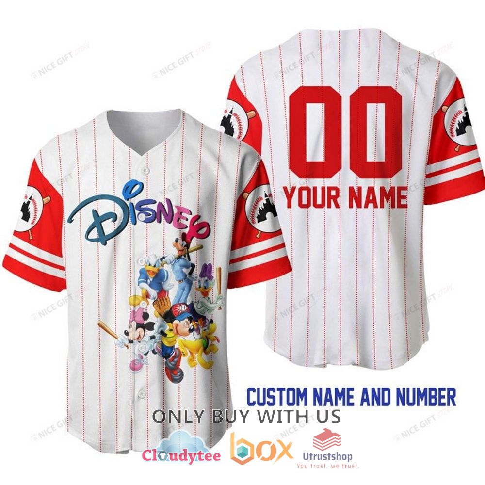 disney friends cartoon personalized baseball jersey shirt 1 49970
