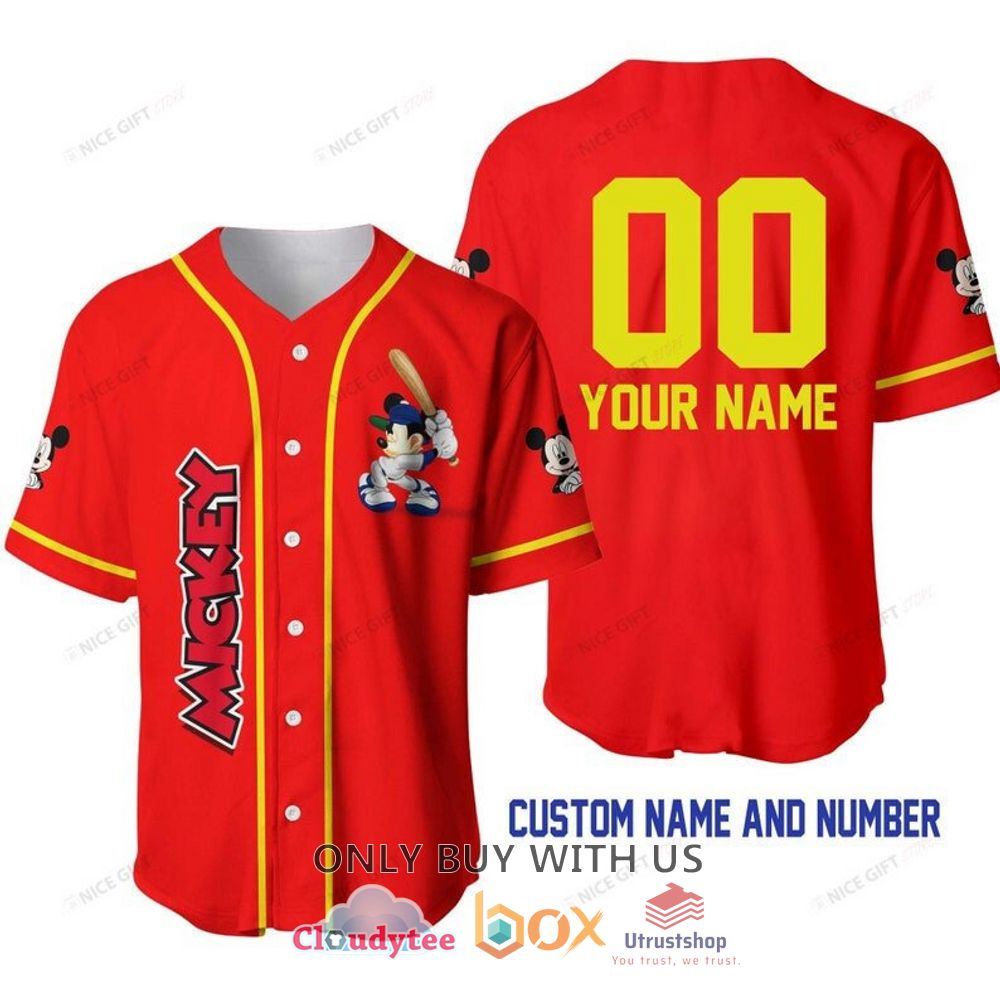 disney mickey mouse personalized baseball jersey shirt 1 90472