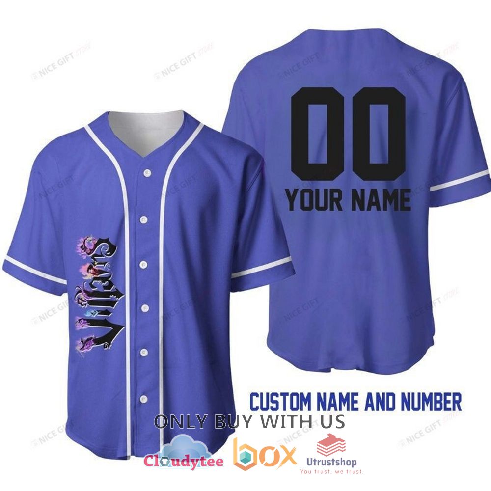 disney villains personalized baseball jersey shirt 1 16663