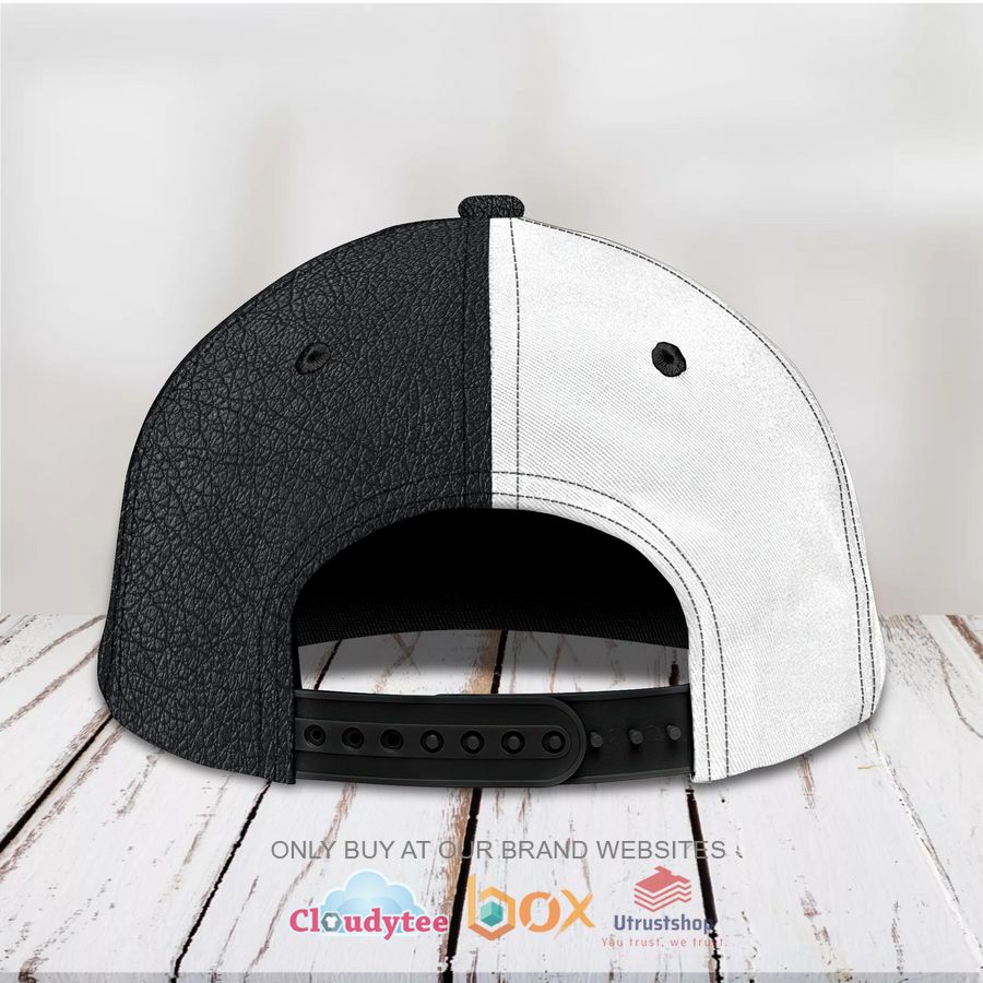 dj black white color pattern custom name cap 2 16645