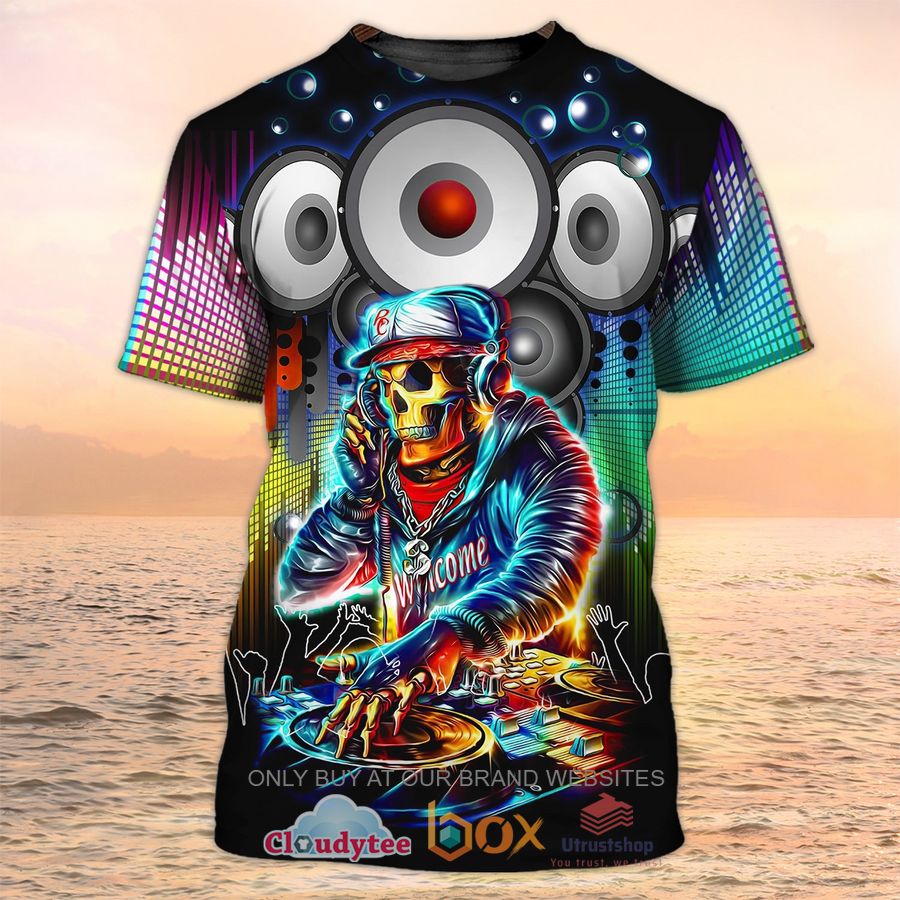 dj skull style welcome 3d shirt 1 27268
