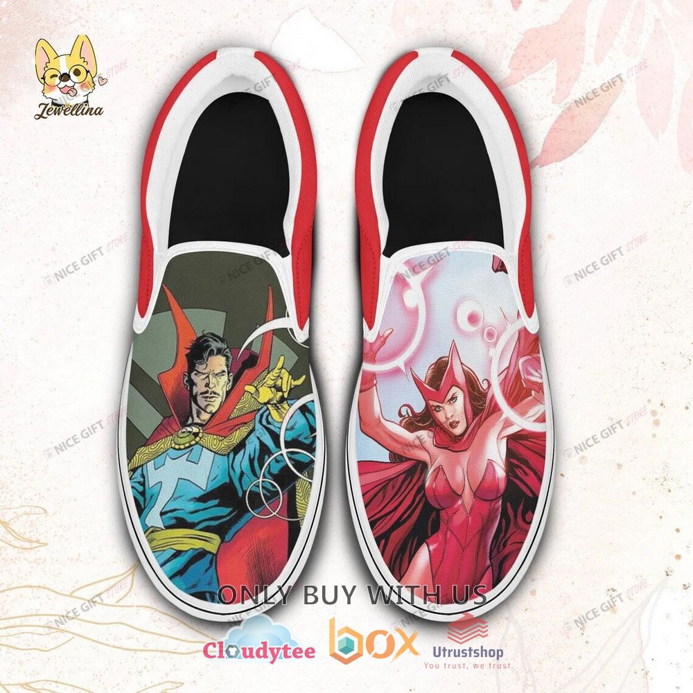 doctor strange and scarlet witch slip on shoes 1 799