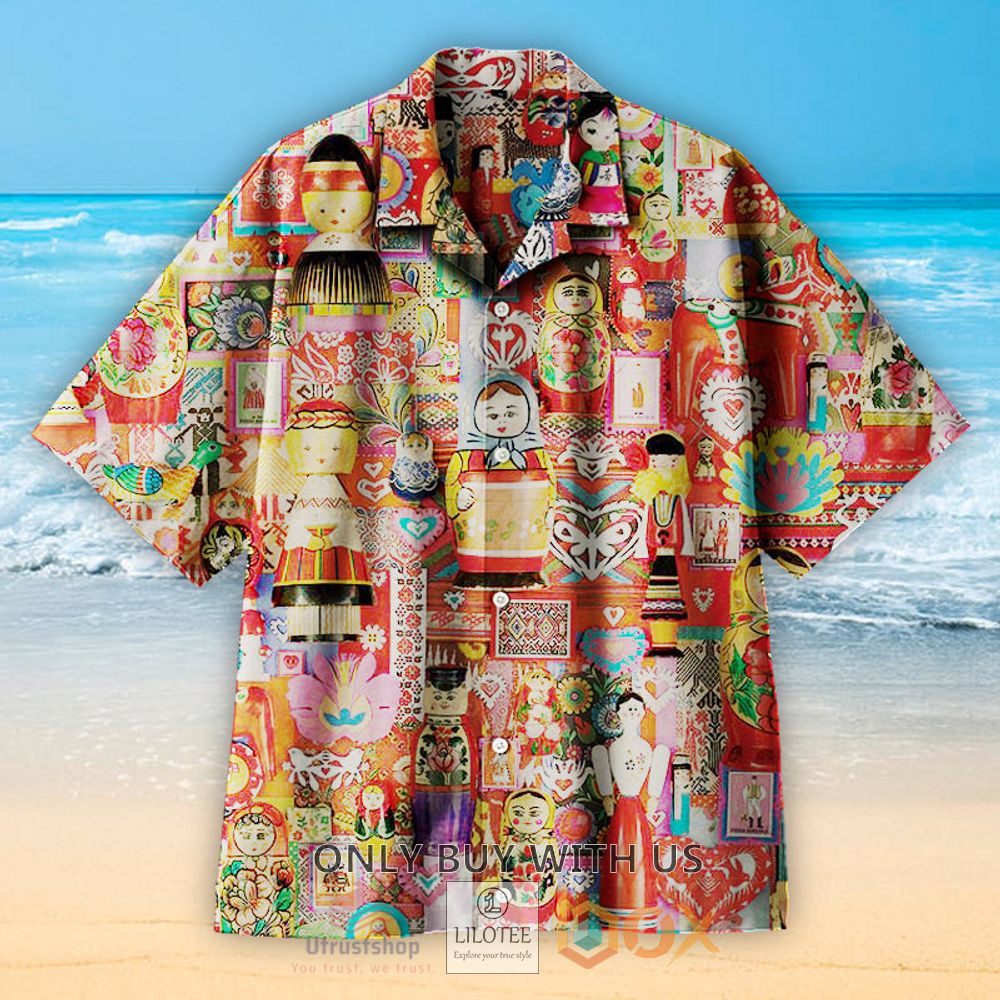 dolls around the world hawaiian shirt 1 61100