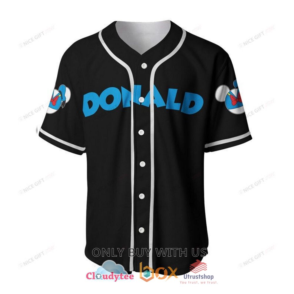 donald duck cute custom name baseball jersey shirt 2 67616