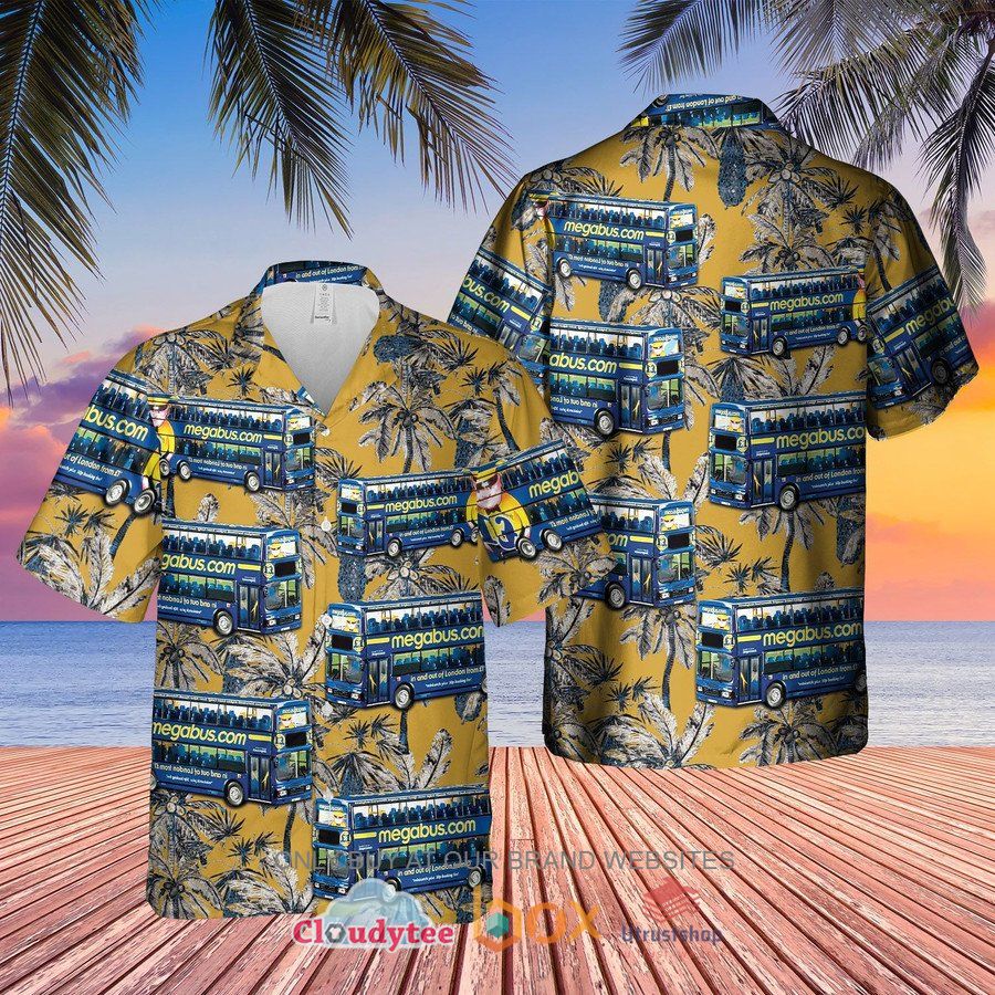 double decker megabus hawaiian shirt 1 93556