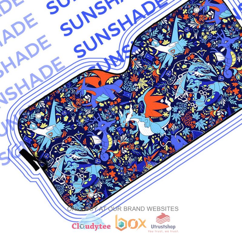 dragon seamless pokemon cute car sunshade 1 65396