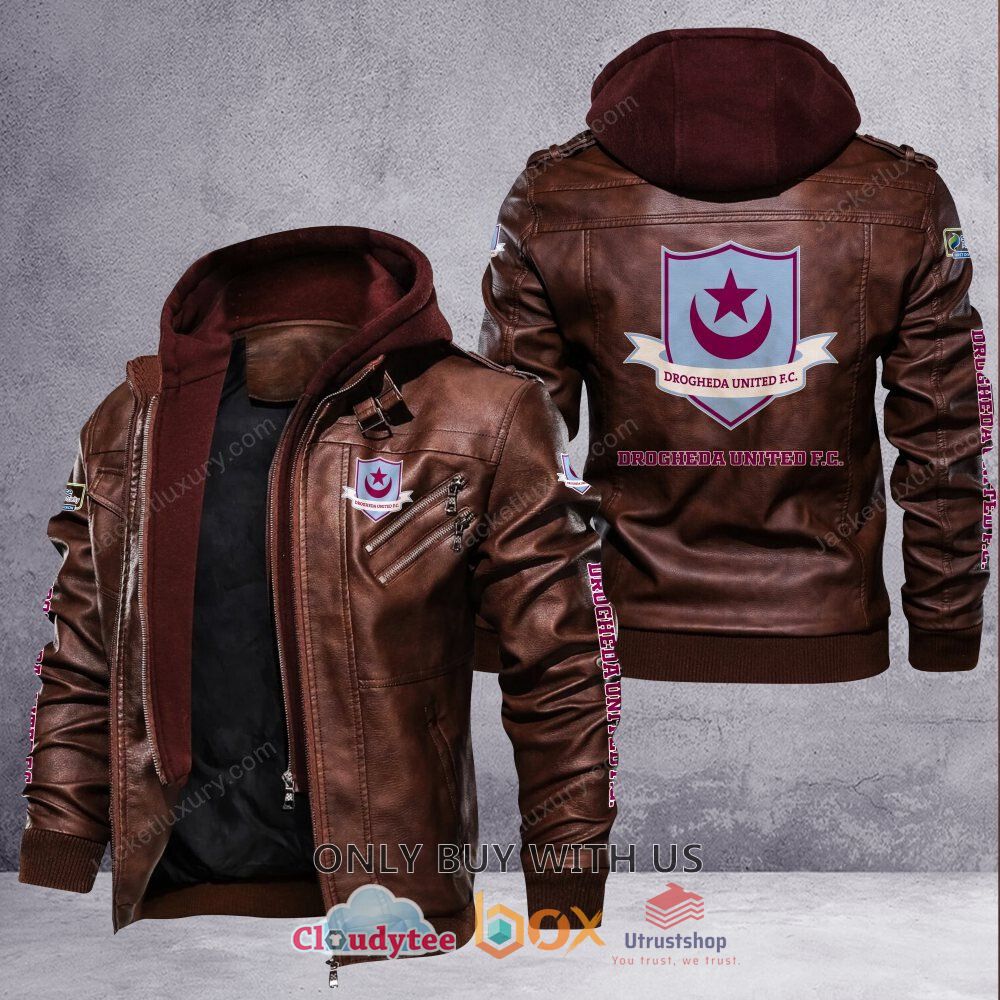 drogheda united f c leather jacket 2 84618