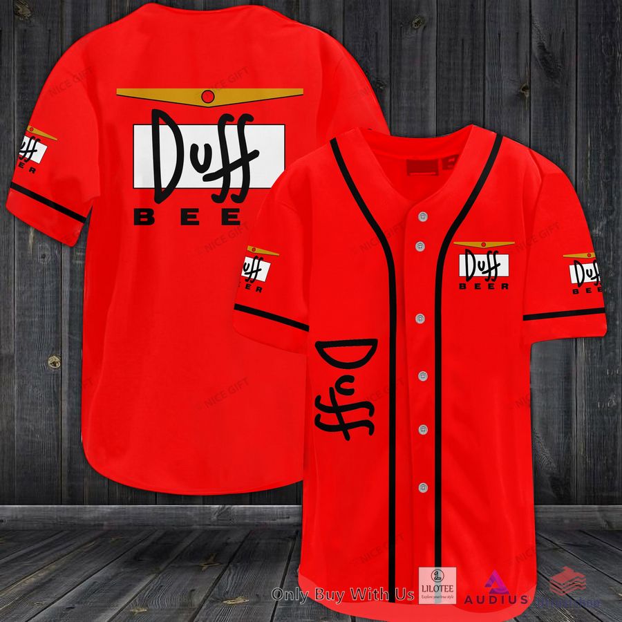 duff beer baseball jersey 1 73379