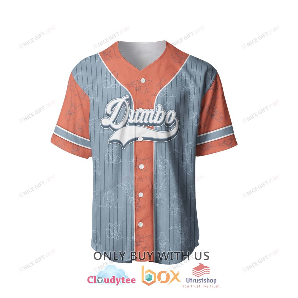 dumbo disney custom name baseball jersey shirt 2 14291