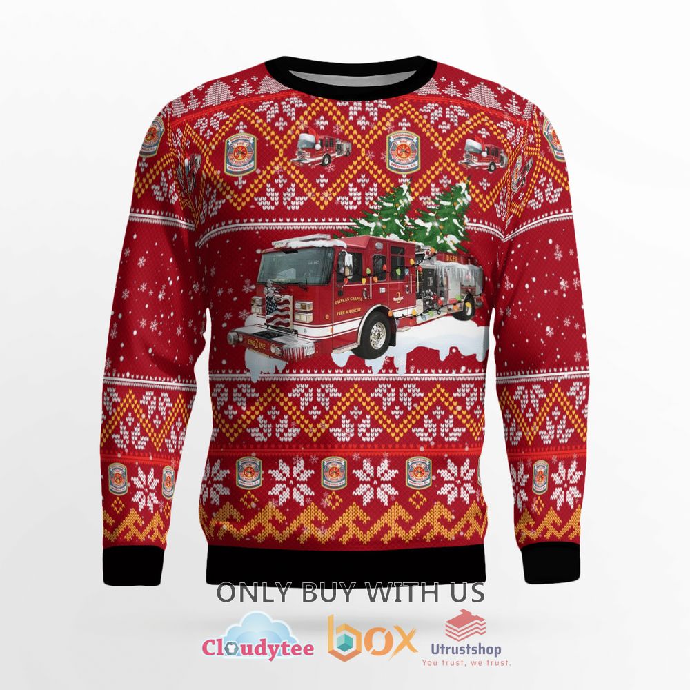 duncan chapel fire district hawaiian shirt christmas sweater 2 41506