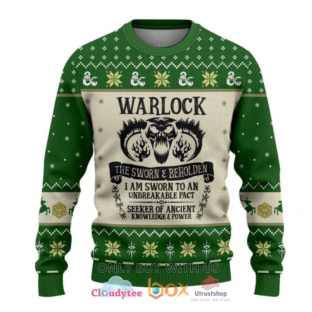 dungeons and dragons warlock green sweater 1 92171