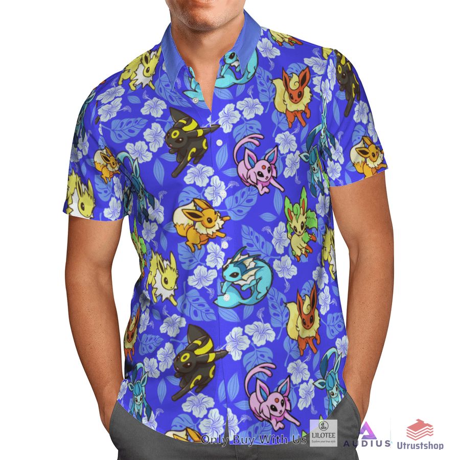 eevee tropical hawaiian shirt short 2 99623