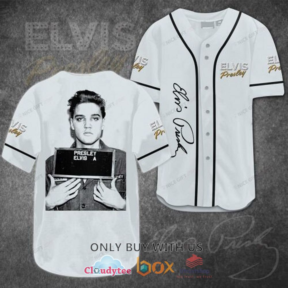 elvis presley army poster baseball jersey shirt 1 79673