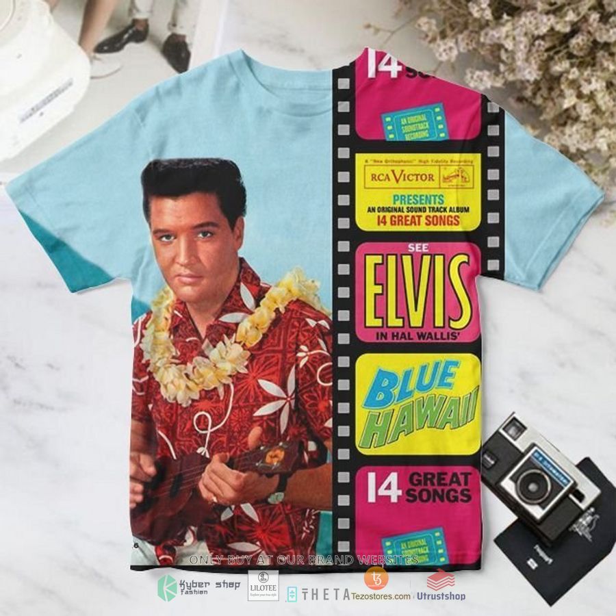 elvis presley blue hawaii 3d all over t shirt 1 45039