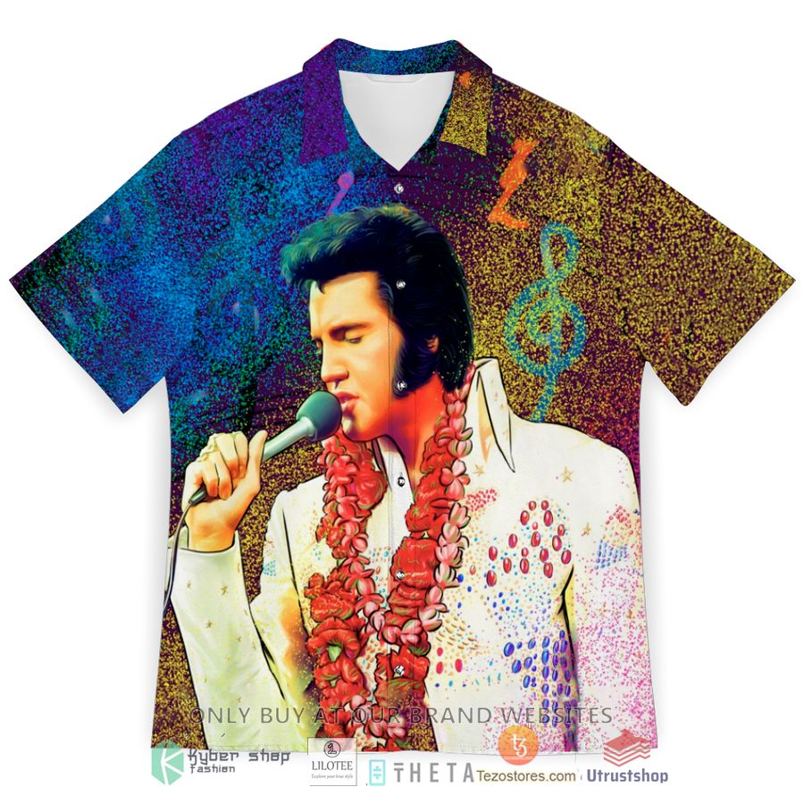 elvis presley colors casual hawaiian shirt 2 43688