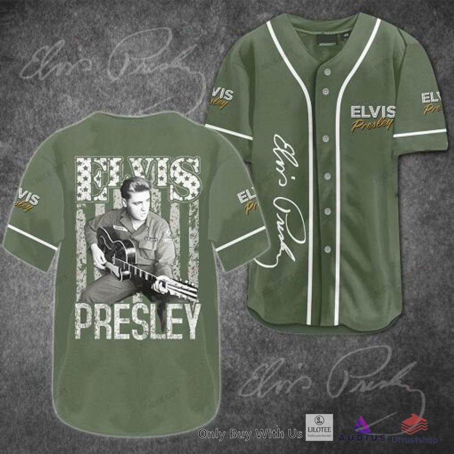 elvis presley green baseball jersey 1 82674