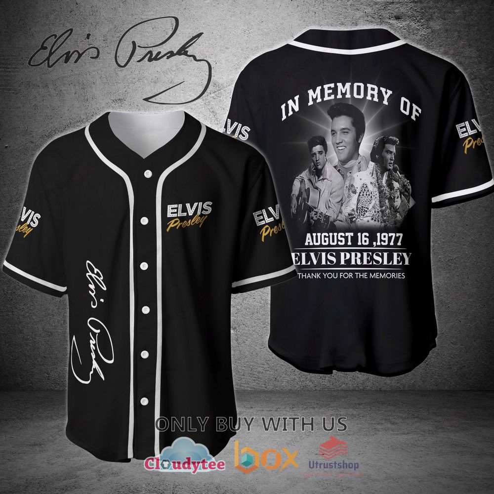 elvis presley in memories of august 16 1977 baseball jersey shirt 1 63156