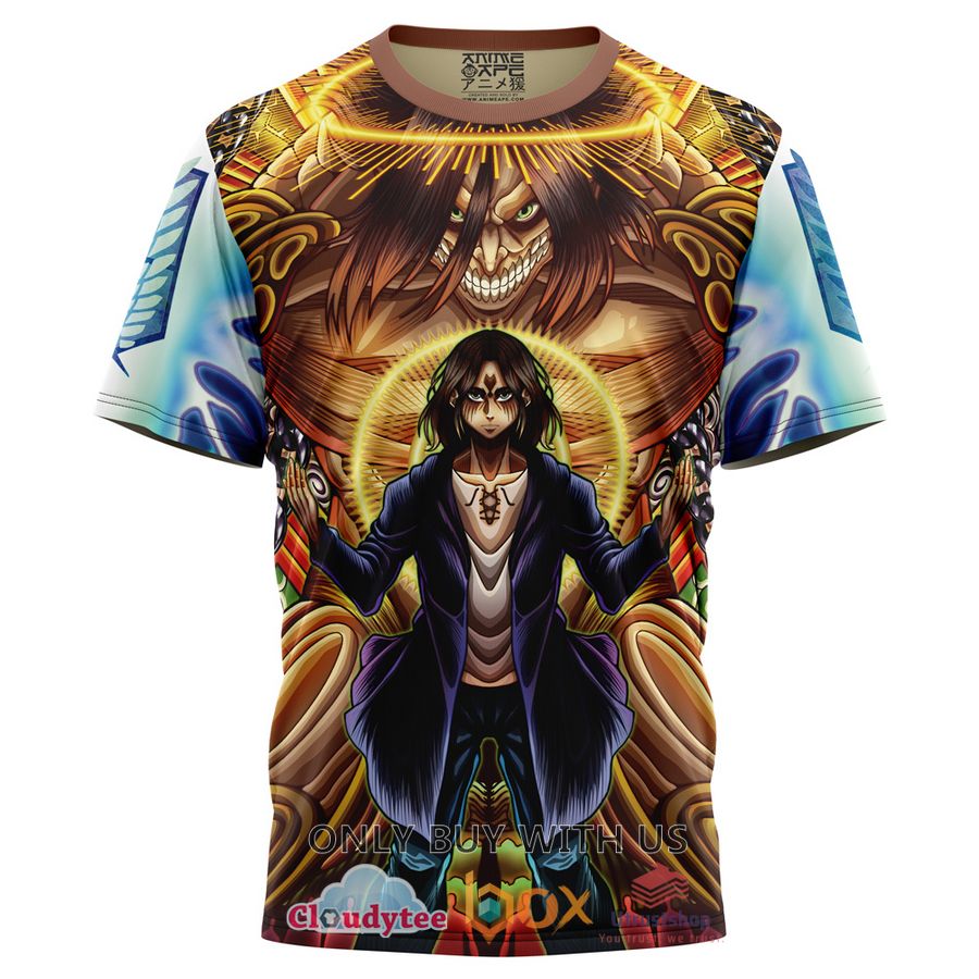 eren yeager timeskip attack on titan anime t shirt 1 575