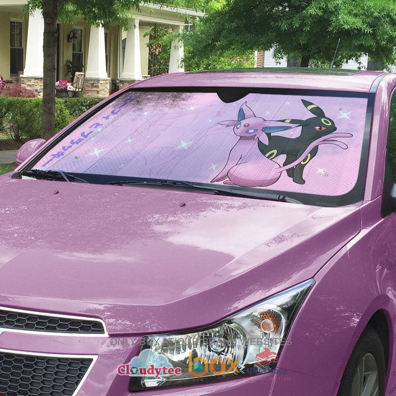 espeon umreon pokemon anime car sunshade 2 11040