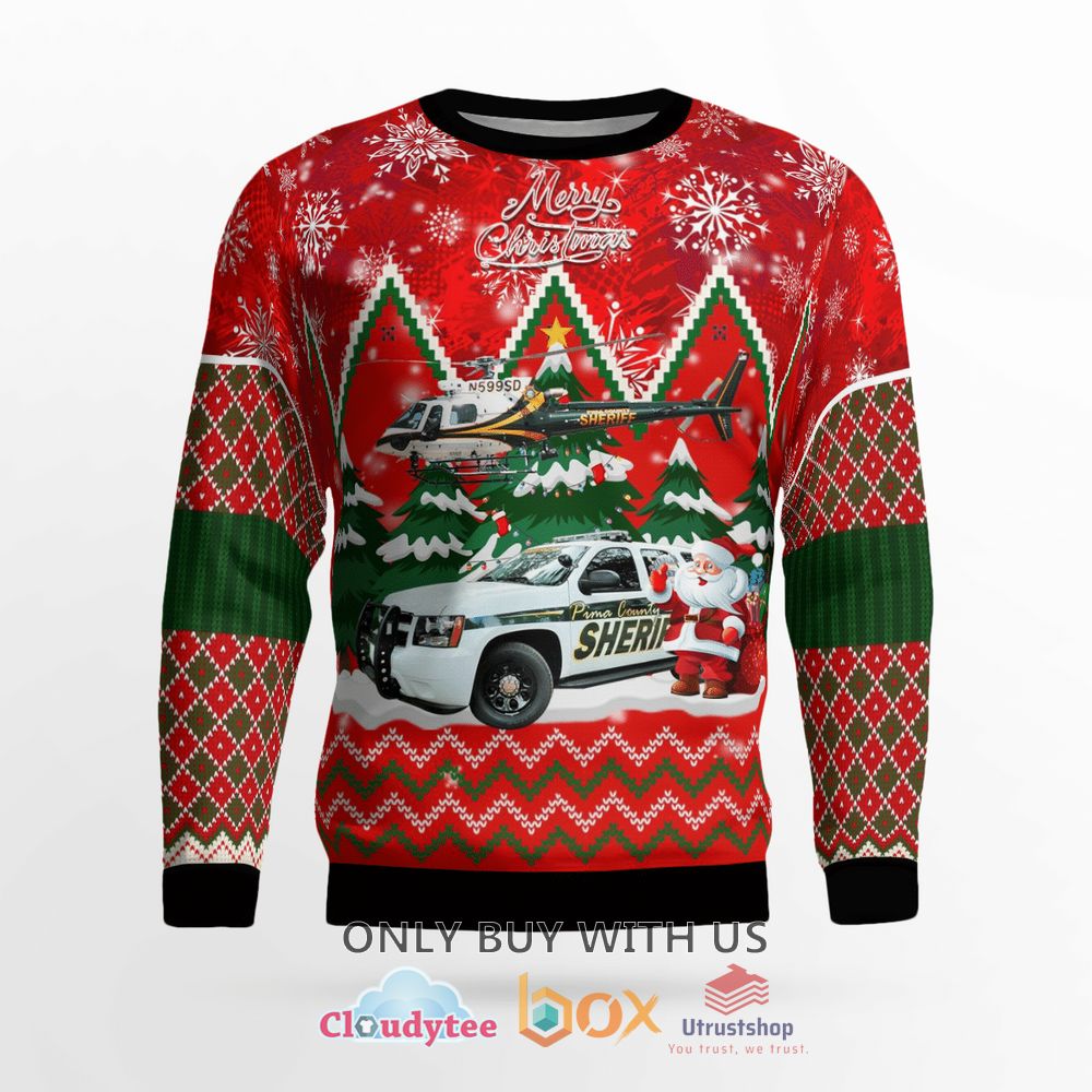 eurocopter as350 ecureuil red christmas sweater 2 61806