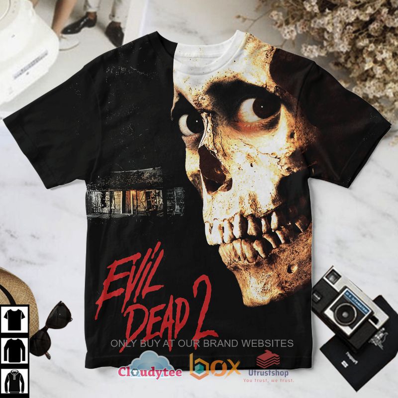 evil dead 2 skull t shirt 1 69322