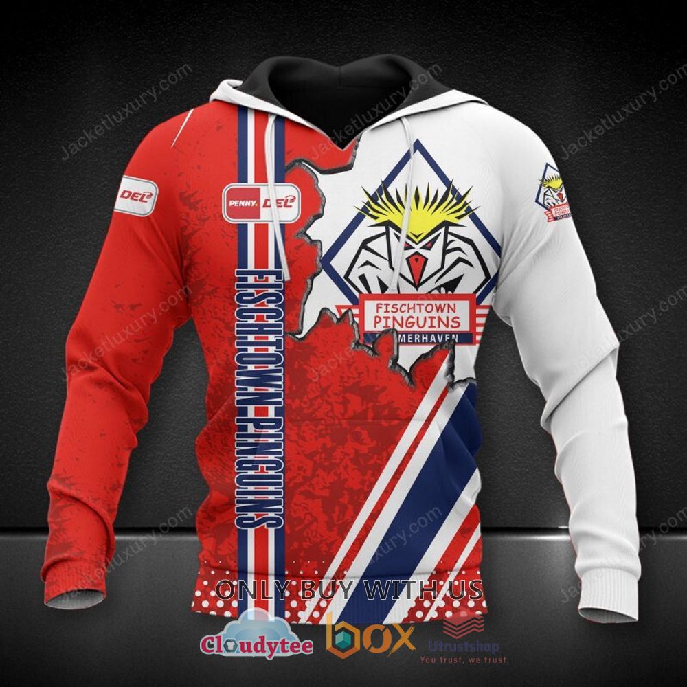 fischtown pinguins red white 3d hoodie shirt 1 32971