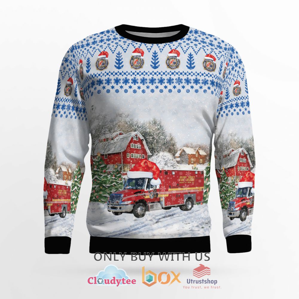 florida orange county fire rescue paramedic christmas sweater 2 39235