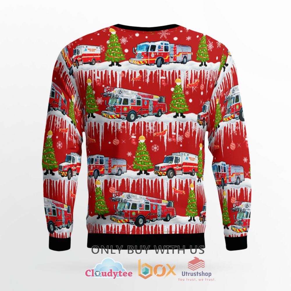 florida pasco county fire rescue red christmas sweater 2 6637