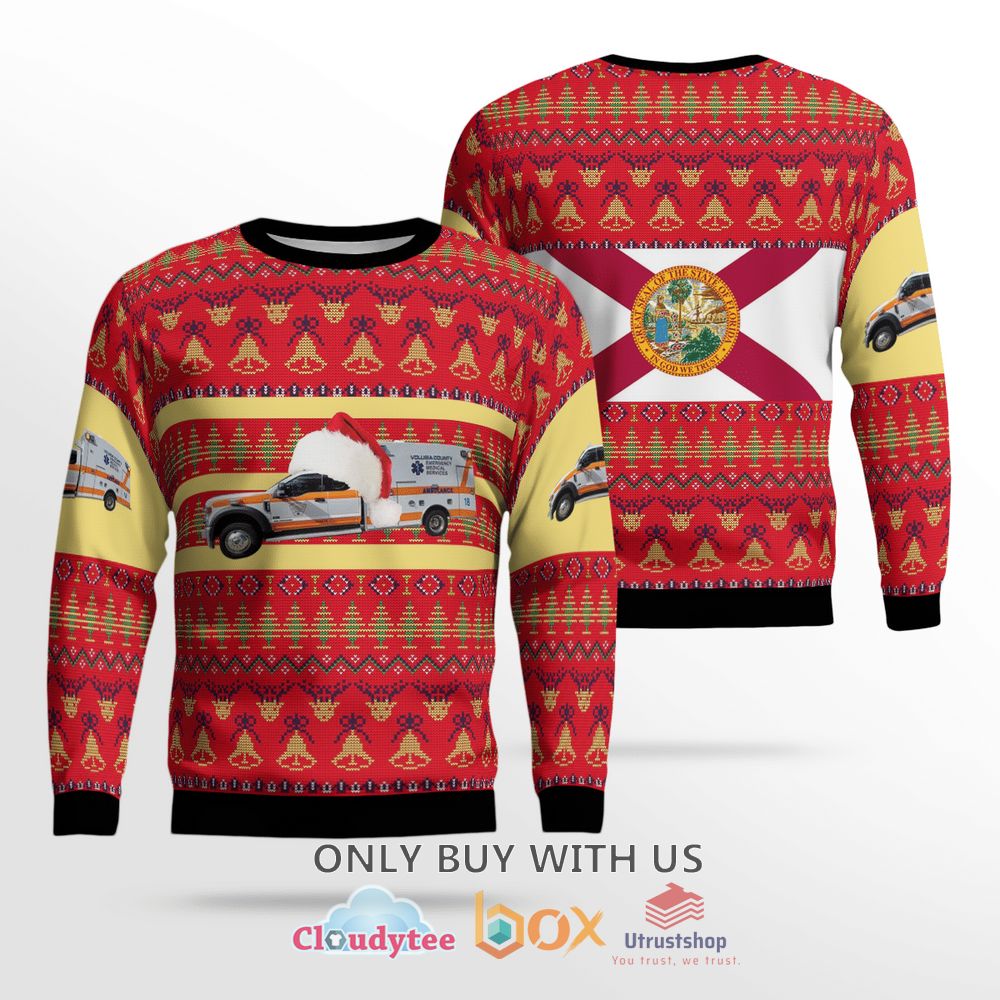 florida volusia county ems christmas sweater 1 96643