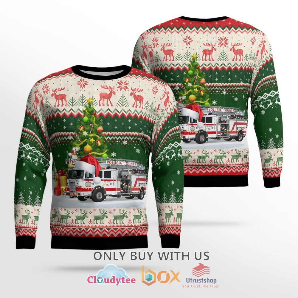 florida volusia county fire department sweater 1 45346