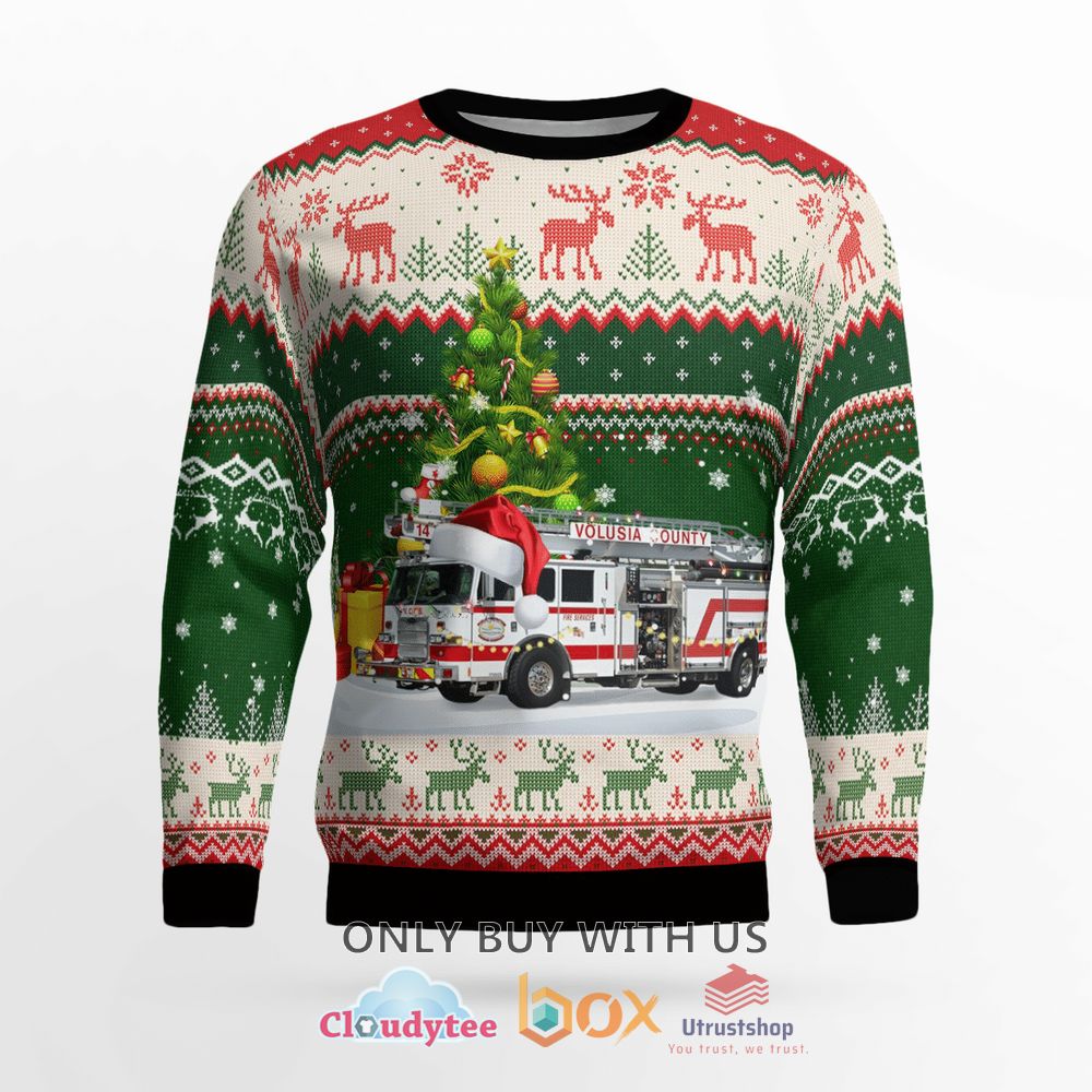 florida volusia county fire department sweater 2 85985