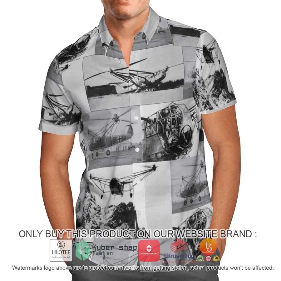 focke achgelis fa 223 german world war 2 grey hawaiian shirt 2 61784