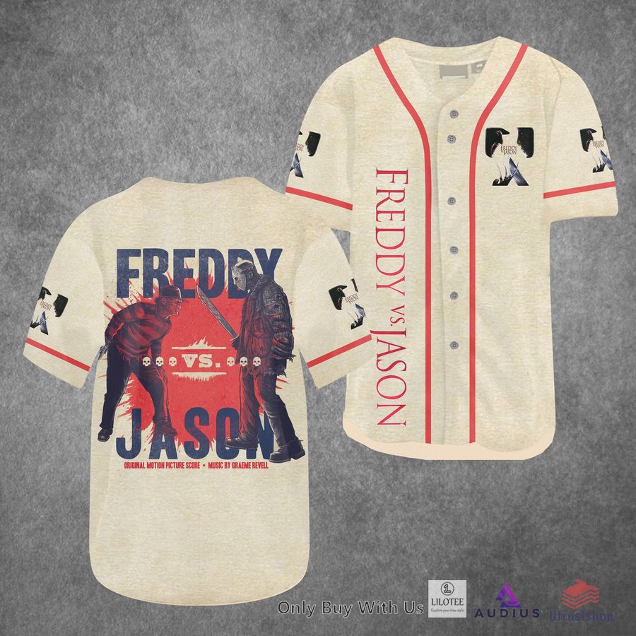 freddy vs jason horror movie baseball jersey 1 44356