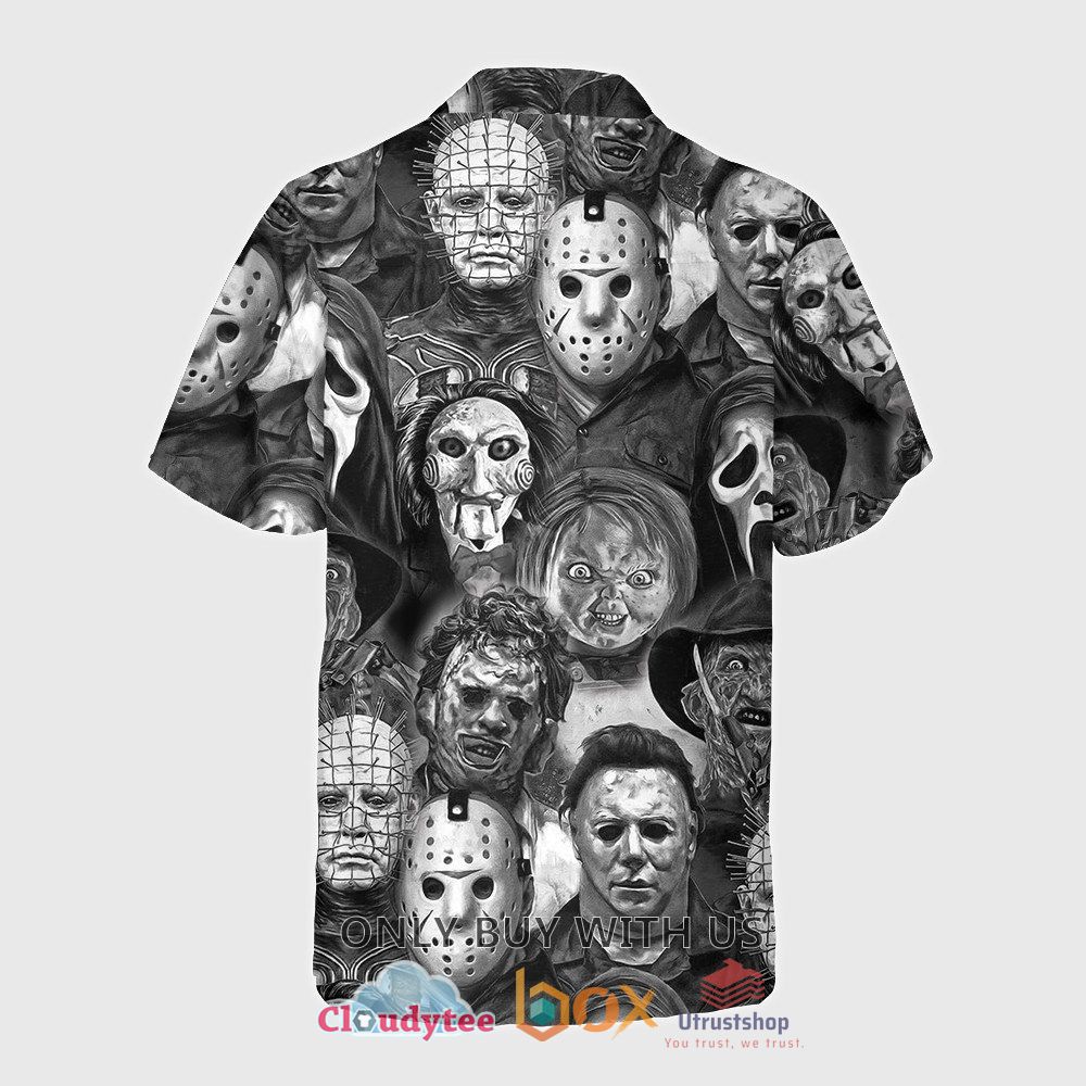 friends halloween horror movies black hawaiian shirt 2 47632