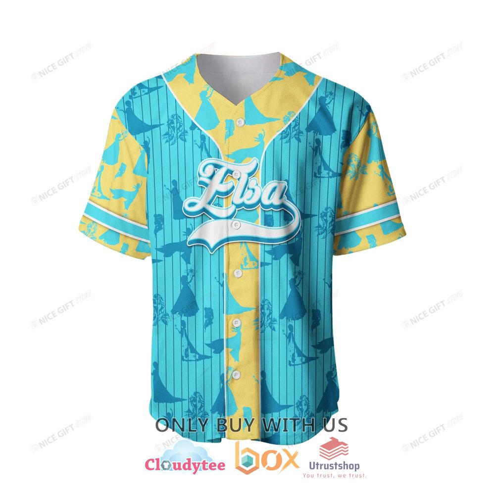 frozen elsa custom name baseball jersey shirt 2 93659