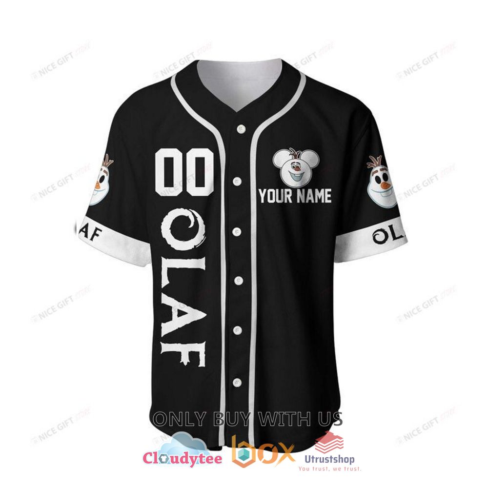frozen olaf personalized baseball jersey shirt 2 31397