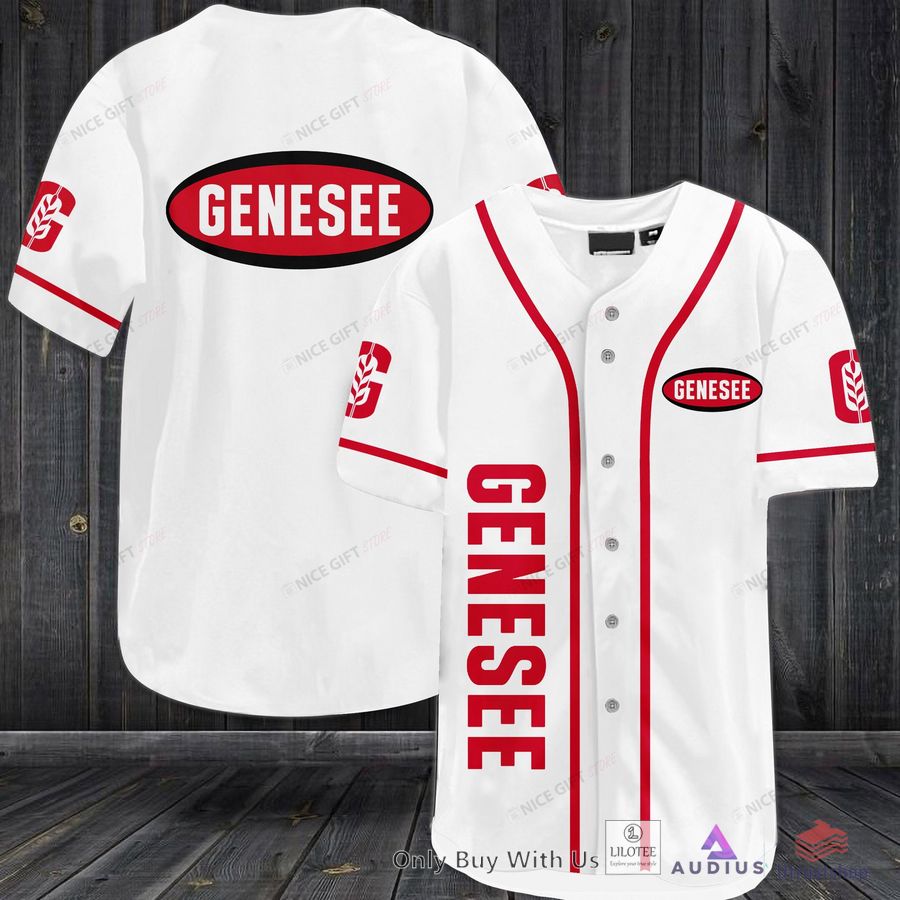 genesee beer baseball jersey 1 90374