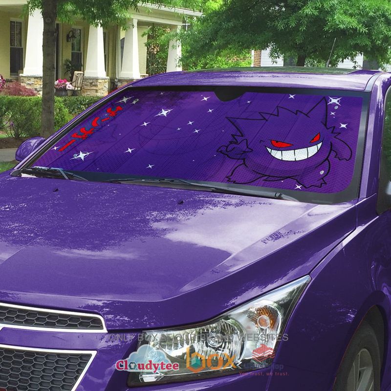 gengar pokemon anime car sunshade 2 23938