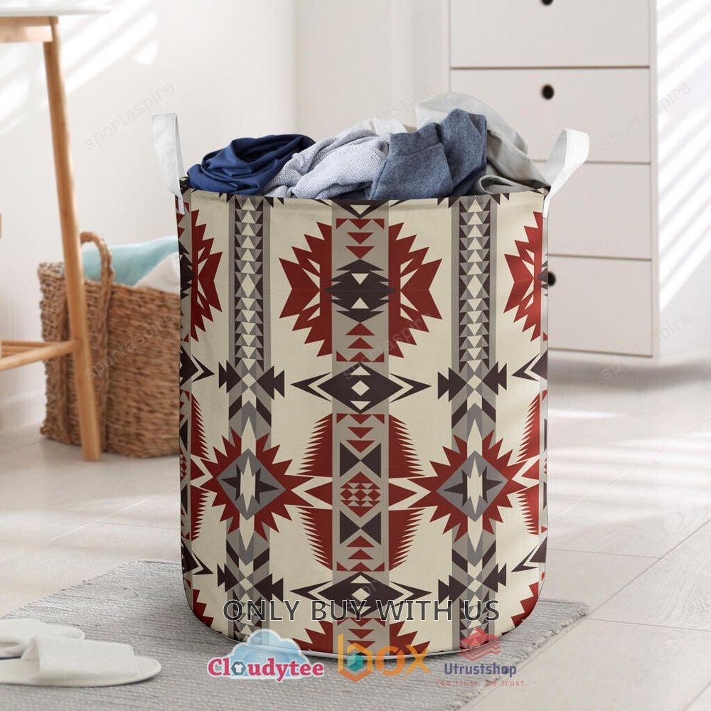geometric seamless pattern laundry basket 1 28775