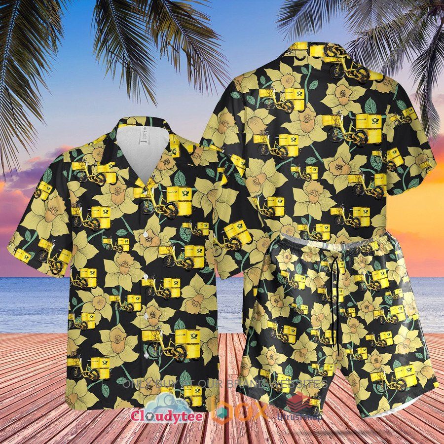 german deutsche post e trike hawaiian shirt short 2 53157