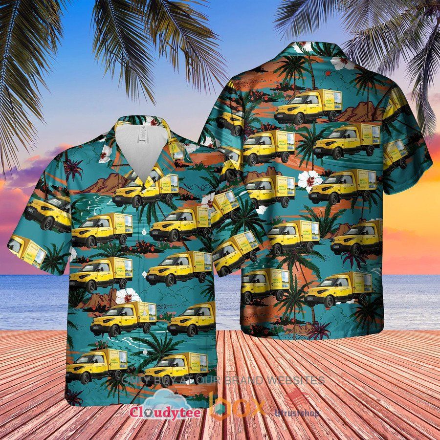 german deutsche post streetscooter hawaiian shirt 2 94159