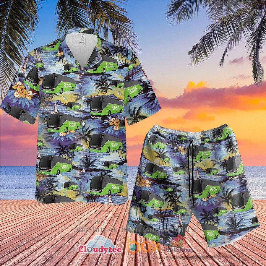 german flixbus hawaiian shirt short 1 35476