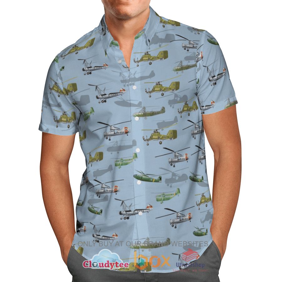 german helicopter world war 2 hawaiian shirt short 2 77967