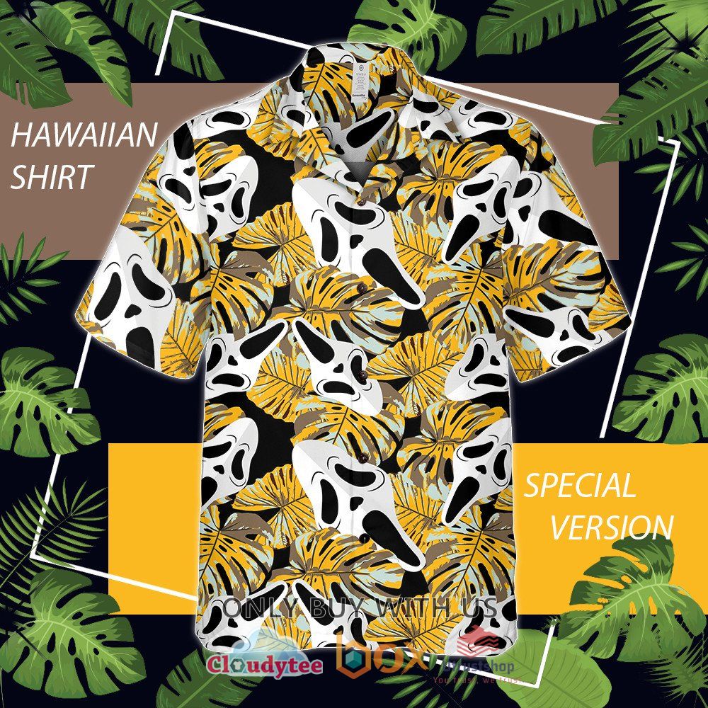 ghostface leaves hawaiian shirt 1 73705