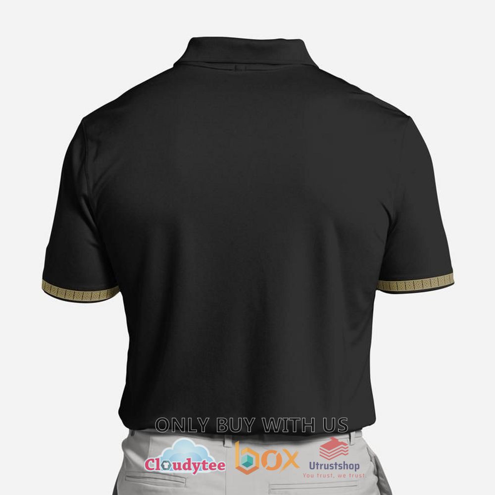gianni versace black pattern yellow polo shirt 2 97867