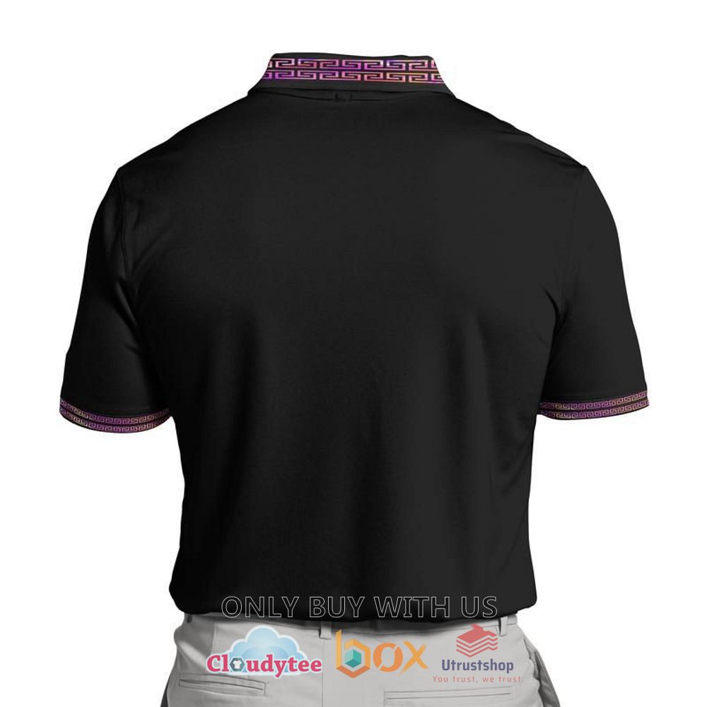 gianni versace black purple polo shirt 2 65705