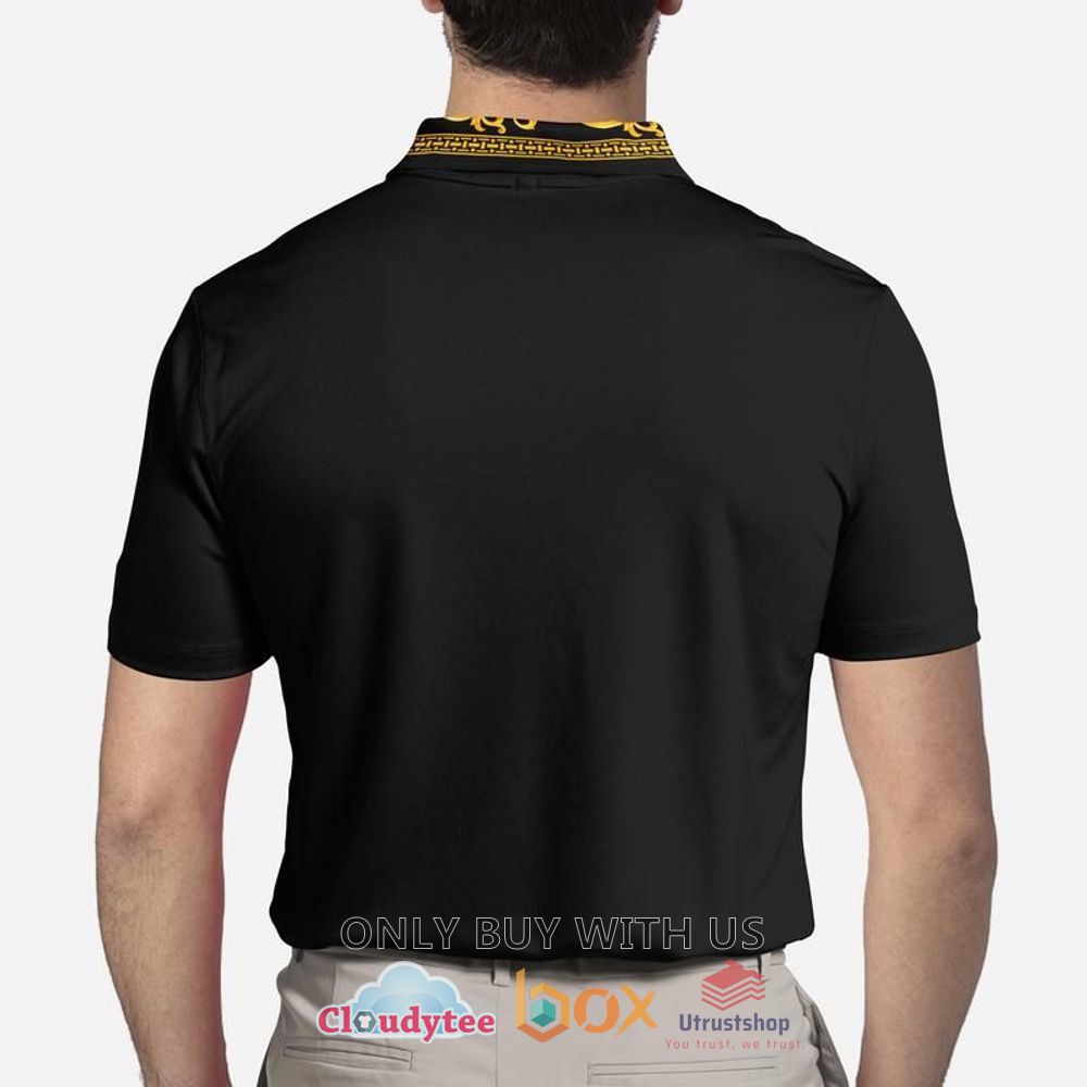 gianni versace pattern black polo shirt 2 69530