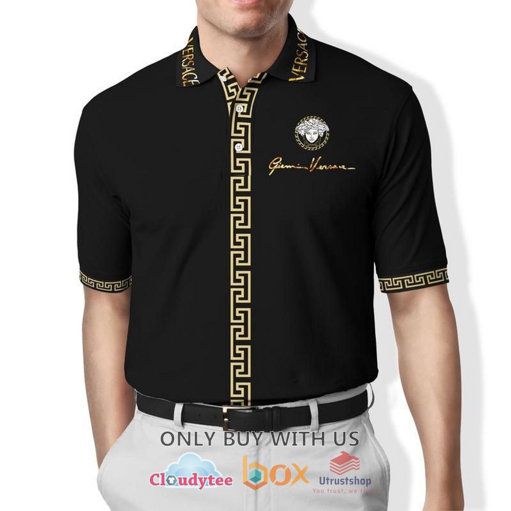 gianni versace s r l black color polo shirt 1 67306