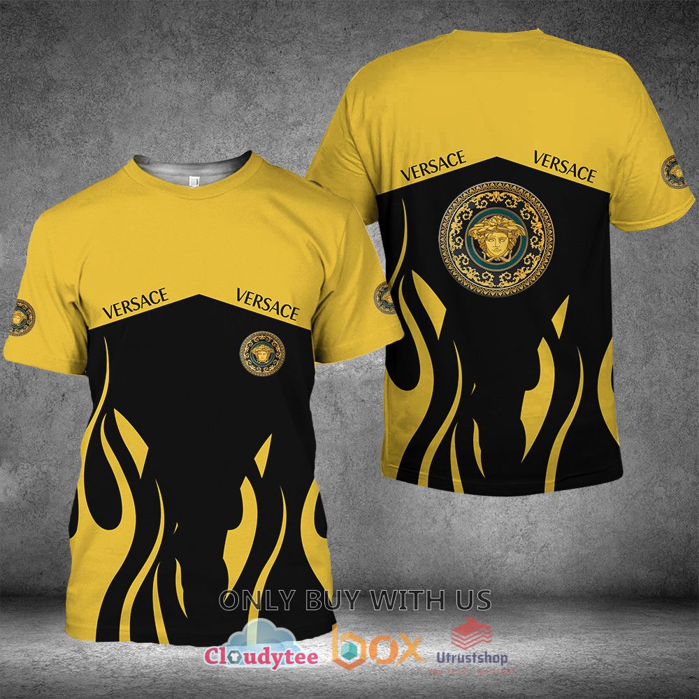 gianni versace s r l black yellow 3d t shirt 1 18682