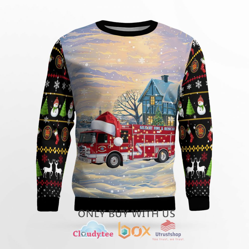 gilbert arizona gilbert fire department christmas sweater 2 69103